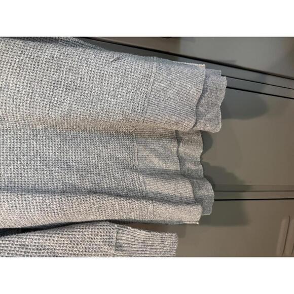 Natural Essentials Cozy Knit Sweater - Soft Gray Waffle Knit- Size S - Picture 4 of 5